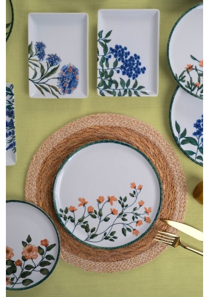 Flower Garden Karma Ikram ve Kahvaltı Takımı 18 Parça fırsatları