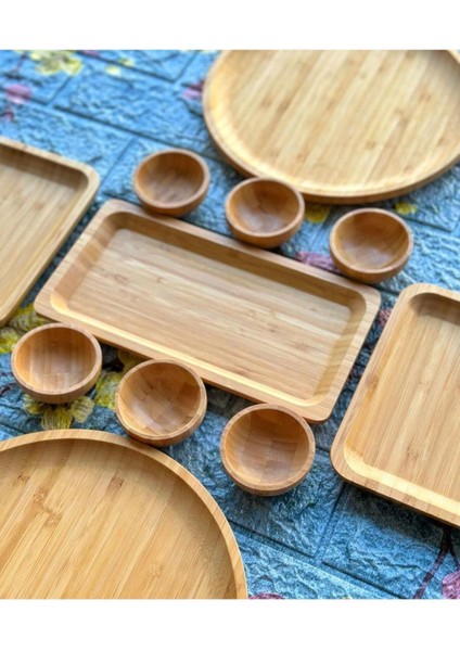Şık ve kullanışlı 11 parça kahvaltı seti, bambu malzeme, 2 kişilik, BPA free modelleri