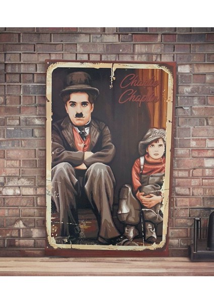 Charlie Chaplin Ahşap Poster