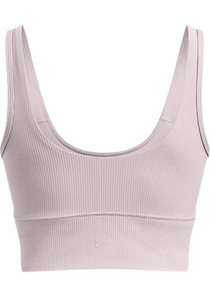 Under Armour Meridian Rib Crop Kadın Gri Antrenman Atlet 1386613-015