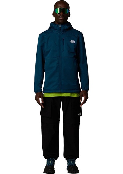 Quest Hooded Softshell Erkek Mavi Outdoor Ceket NF0A3YFP2LO1