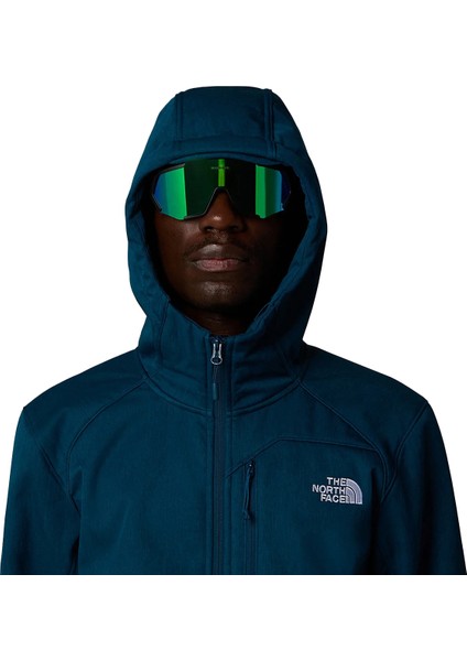 Quest Hooded Softshell Erkek Mavi Outdoor Ceket NF0A3YFP2LO1