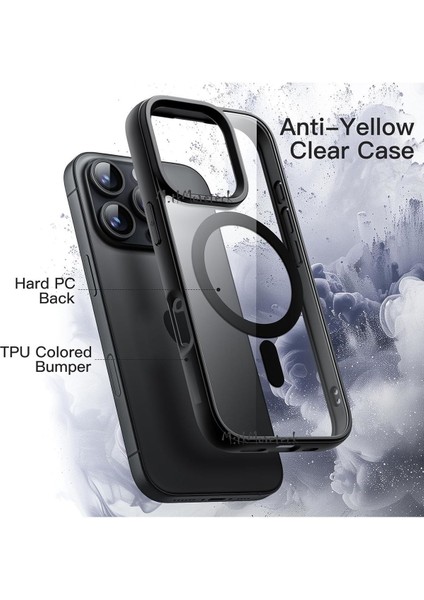 Apple iPhone 16 Pro Kılıf Krom Mika Magsafe Arkası Şeffaf Hassas Butonlu Mat Yumuşak Renkli Kenarlı fiyatları