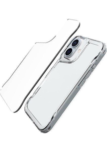 Apple Iphone 16 Kılıf Silikon Kenarlı Arkası Sert Ultra Korumalı T-Max Kapak