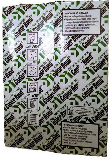 VE-GE Copier Bond A4 Fotokopi Kağıdı 500 sayfa 80G/m² fiyatları