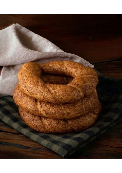 Organik Siyez Ayçekirdekli Simit 3lü Yarı Pişmiş 300 gr