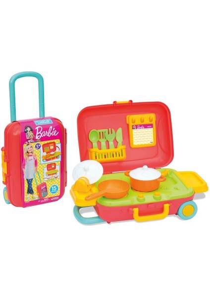 Fen Toys 03478 Barbie Mutfak Set Bavulum -Dede