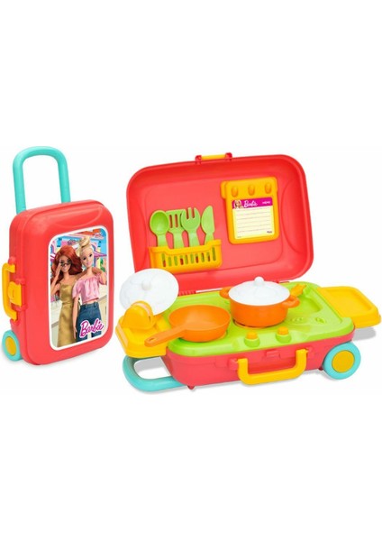 Fen Toys 03478 Barbie Mutfak Set Bavulum -Dede