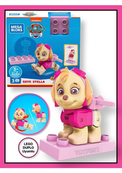 Mega Bloks Paw Patrol The Mighty Movie Film Karakter LEGO Figürleri - Skye - 1