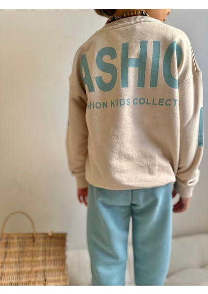 Erkek Çocuk Fashion Yazı Baskılı Sweatshirt Takım fiyatları