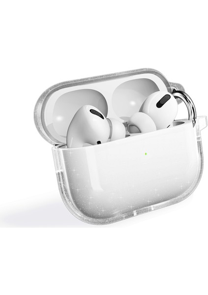 Apple Airpods Pro 2 Allstar Airbag-32 Parlayan Simli Saydam Renkli Kılıf