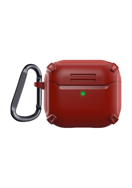 Apple Airpods 3. Nesil Darbelere Dayanıklı Karbonfiber Dokulu Airbag-26 Kılıf