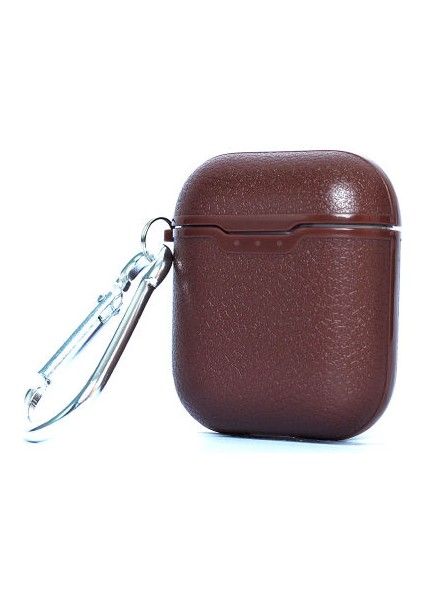 Apple Airpods Deri Desenli ve Magsafe Destekli Şık Airbag-03 Silikon Kılıf