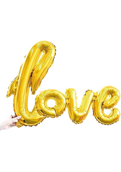 Love ımza folyo balon gold büyük boy 65x108 cm fiyatları