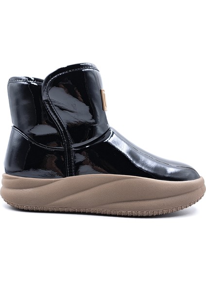 G24K379 Rubbugg Içi Kürklü Yumuşak Rugan Siyah Renk Kadın Bot