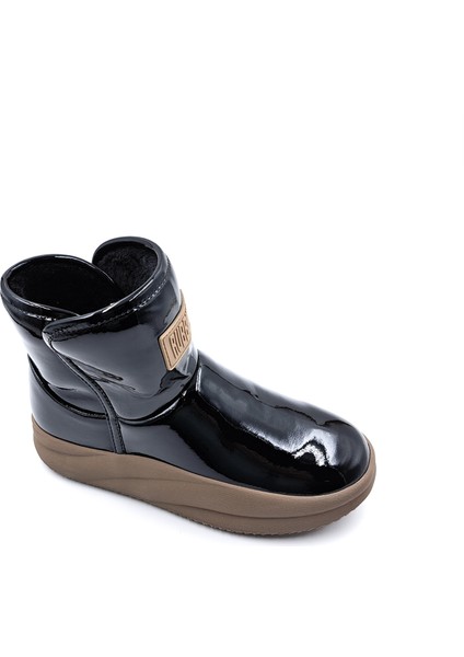 G24K379 Rubbugg Içi Kürklü Yumuşak Rugan Siyah Renk Kadın Bot fiyatları