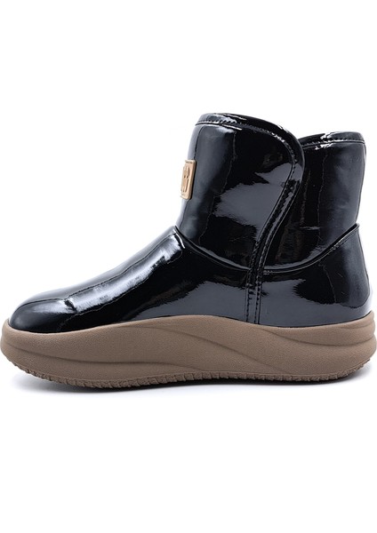 G24K379 Rubbugg Içi Kürklü Yumuşak Rugan Siyah Renk Kadın Bot modelleri