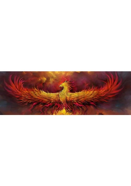Anka Kuşu 30 x 80 cm Elmas Mozaik Tablo