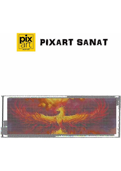 Anka Kuşu 30 x 80 cm Elmas Mozaik Tablo