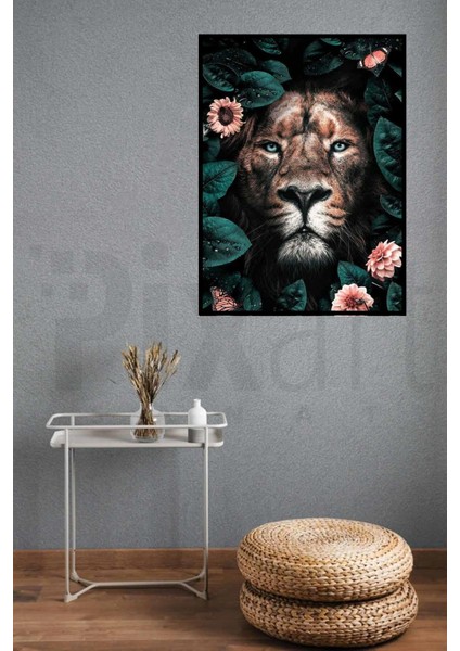 Gururlu Aslan 30 x 40 cm Elmas Mozaik Tablo modelleri