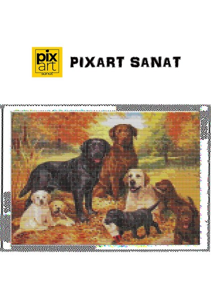 Köpek 30 x 40 cm Elmas Mozaik Tablo fırsatları