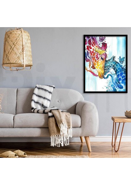 Zürafa 30 x 40 cm Elmas Mozaik Tablo fiyatları