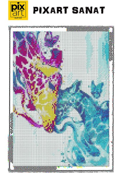 Zürafa 30 x 40 cm Elmas Mozaik Tablo fırsatları