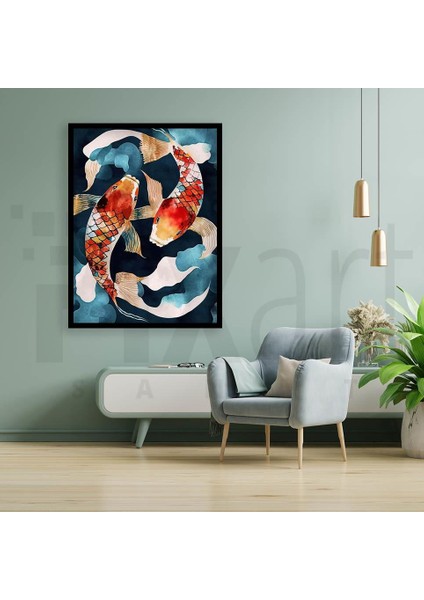 Sazan Balığı 30 x 40 cm Elmas Mozaik Tablo fiyatları