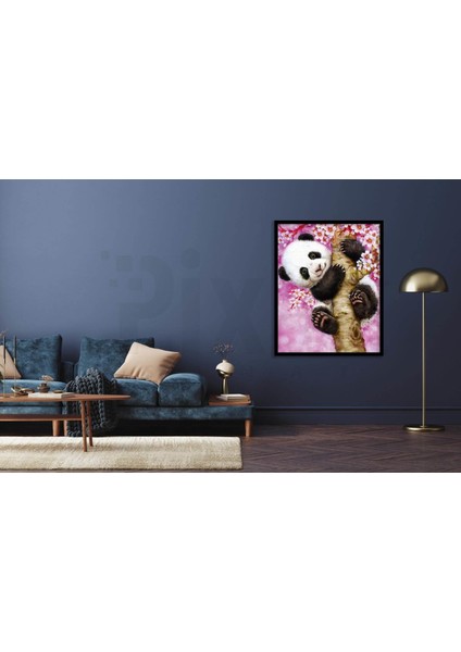 Panda 30 x 40 cm Elmas Mozaik Tablo modelleri