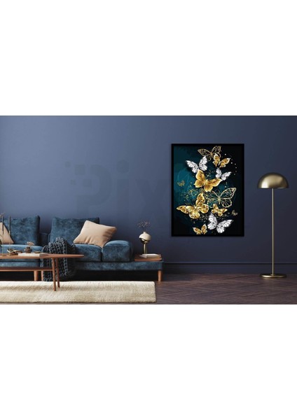 Kelebek 30 x 40 cm Elmas Mozaik Tablo fiyatları