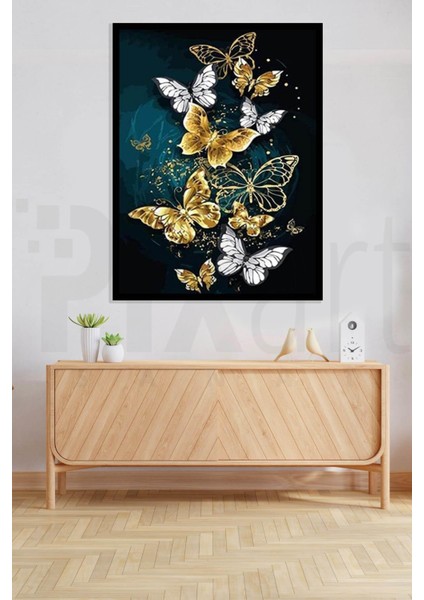 Kelebek 30 x 40 cm Elmas Mozaik Tablo modelleri