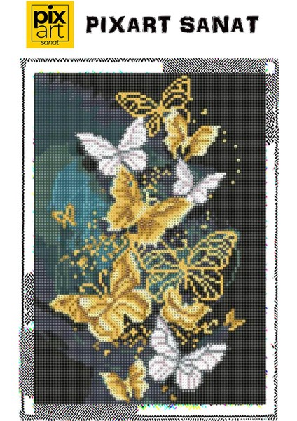 Kelebek 30 x 40 cm Elmas Mozaik Tablo fırsatları