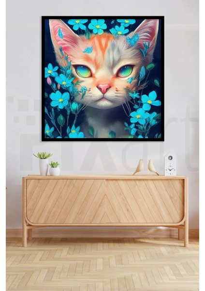 Yavru Kedi 30 x 30 cm Elmas Mozaik Tablo fiyatları