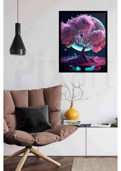 Ay Ağacı 30 x 40 cm Elmas Mozaik Tablo fiyatları