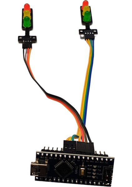 Arduino 2'li Trafik Lambası Kiti (Yazılım ve Devre Hazır Olarak Gönderilecektir)