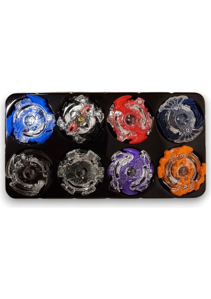 Beyblade Metal Assembled Gyro Tool Box Bb - 888 - Yeni Nesil Çantalı Beyblade Metal Topaç 8 Li Set