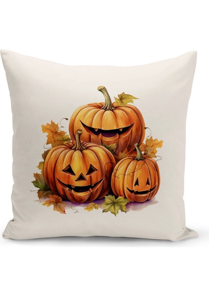 Sonbahar Serisi Çift Tarafı Dijital Baskılı 6'lı Kırlent Kılıfı Seti (Halloween Autumn) fiyatları
