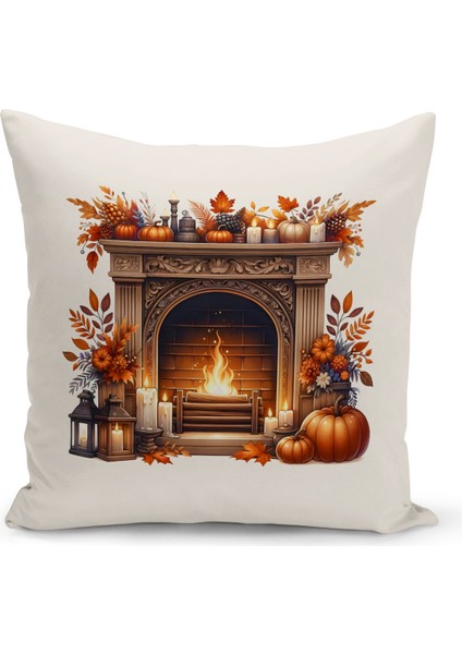 Sonbahar Serisi Çift Tarafı Dijital Baskılı 6'lı Kırlent Kılıfı Seti (Halloween Autumn) fiyatları