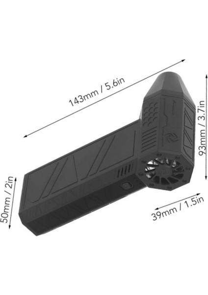 Mini Turbo Jet Fan (Plastik Gövde) , Mangal Üfleme, Araç Içi Temizlik, Vakum , Kurutma Vb.