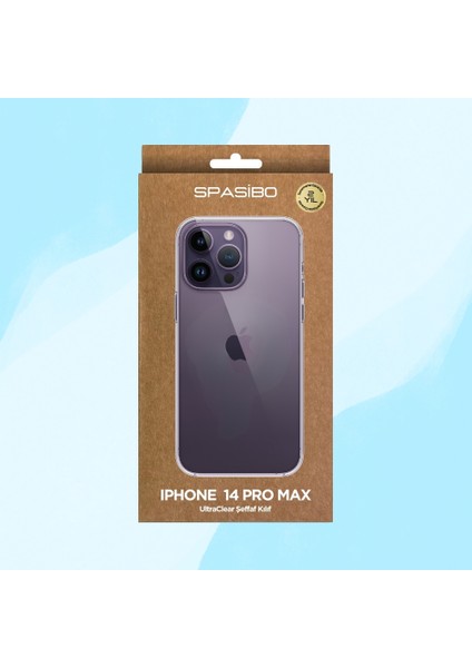 iPhone 14 Pro Max Ultraclear Şeffaf Kılıf | 2 Yıl Sararmama Garantili