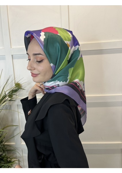 Kristal Eşarp, Desenli Kristal Rayon Eşarp 01065 modelleri