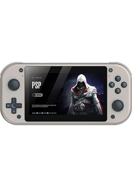 M17 Elektronik Oyun El Konsolu 4.3" IPS Ekran Linux Sistemi Psp Game + 64 GB Sd Kart