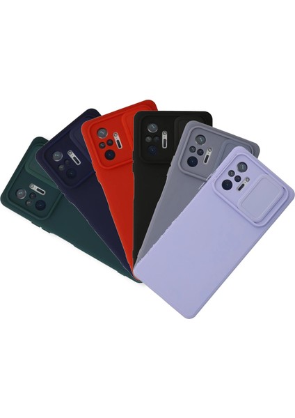 Xiaomi Redmi Note 10 Pro Kılıf Kamera Sürgülü Korumalı Silikon