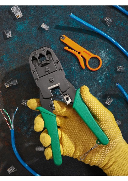 Kablo Sıkma ve Soyma Pensesi Rj-11-Rj-12-Rj-45 4p 6p 8p 720854