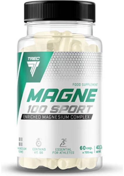 Magne 100 Sport Magnezyum 60 Kapsül