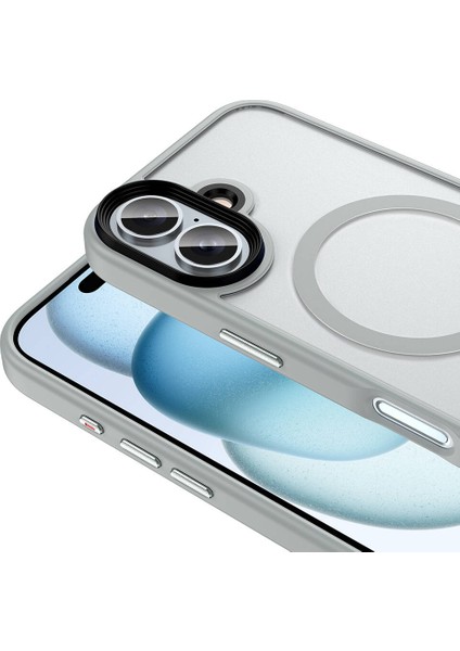 Apple iPhone 16 Kılıf Mat Arka Yüzey Wireless Şarj Özellikli Flet Magsafe Kılıf fiyatları