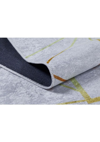 Gri Altın Desen Doğal Pamuklu 2'li Banyo&mutfak Paspas Seti 60X100 50X60 cm fiyatları