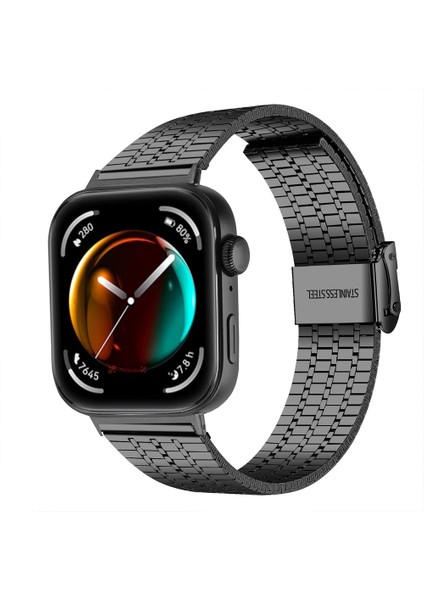 Huawei Watch Fit 3 Ile Uyumlu Lux Correa Paslanmaz Metal Tokalı Kordon