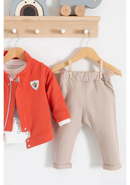 We Are Ceketli 3'lü % 100 Pamuk Erkek Bebek Takımı modelleri