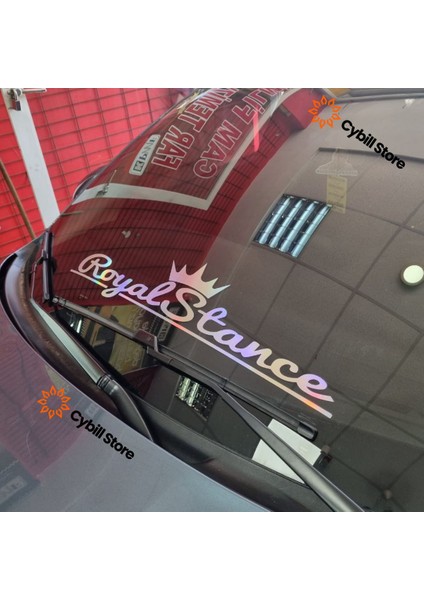 Royal Stance Hologram Ön Cam Sticker modelleri